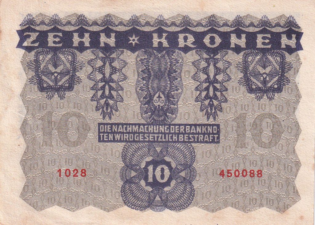 10 Koron -1922 r. Austria