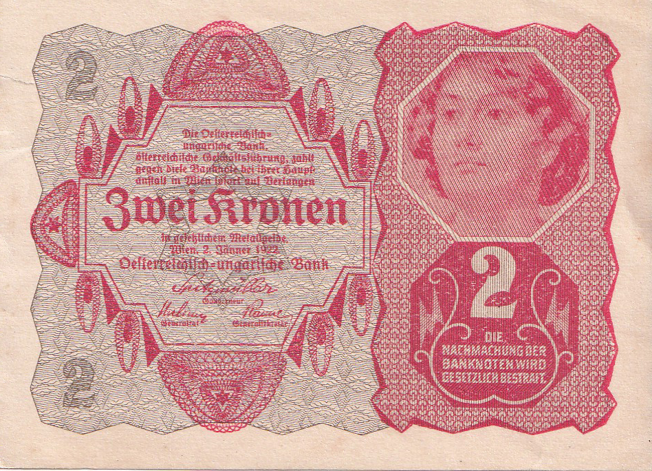 2 Kronen, 1922 r. - Austria