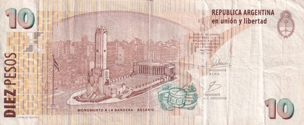 Argentyna, 10 Pesos 