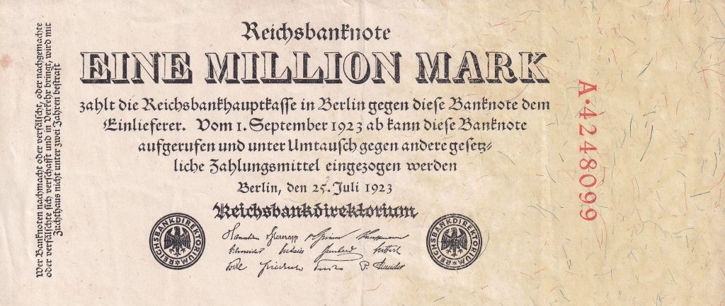 Niemcy, Milion Marek, 1923 r.