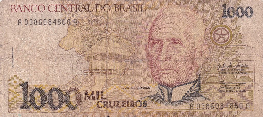 Brazylia, 1000 mil Cruzeiros