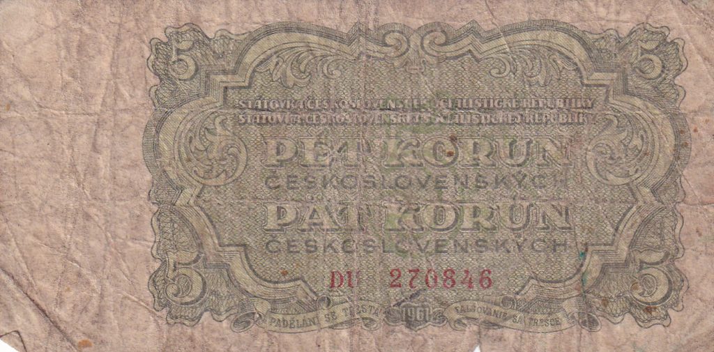 Czechosłowacja, 5 koron, 1961 r
