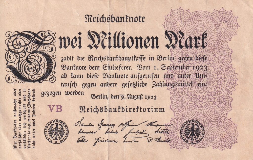 Niemcy, 2 mln Marek, 1923 r.