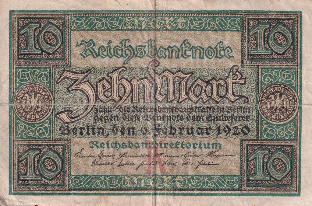 Niemcy, 10 Marek, 1920 r.