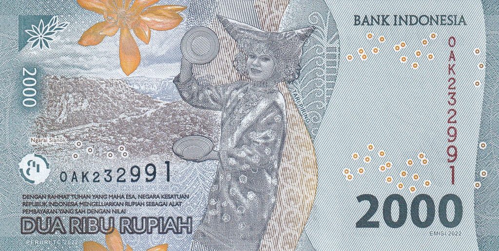 Indonezja, 2000 Rupii, 2022 r.