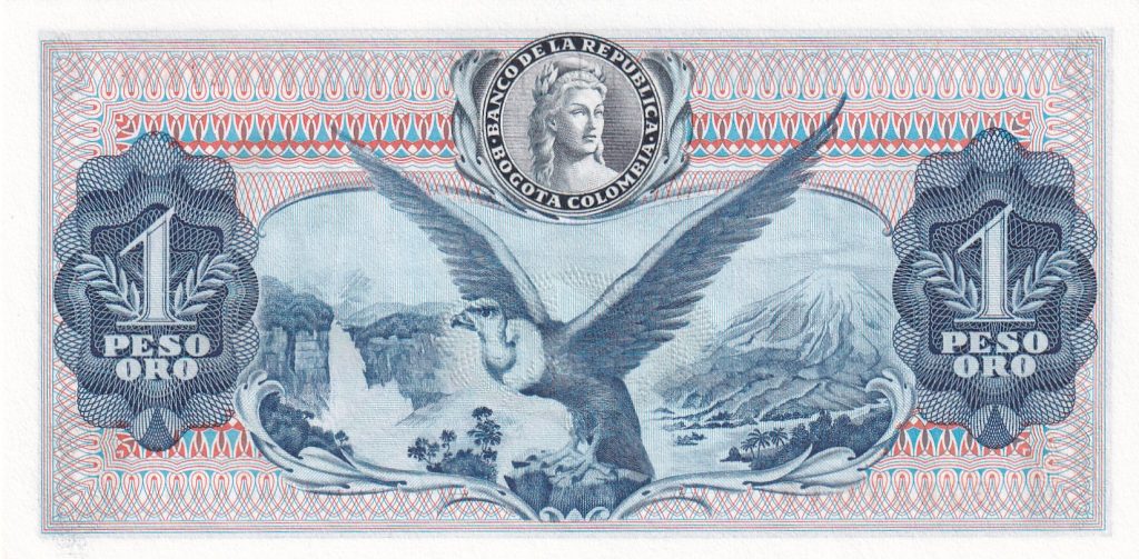 Kolumbia,1 PESO ORO, 1973 r. UNC