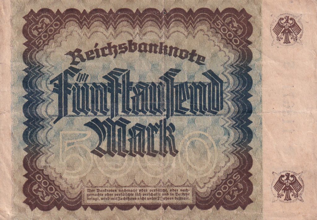 Niemcy, 5000 Marek, 1922 r.