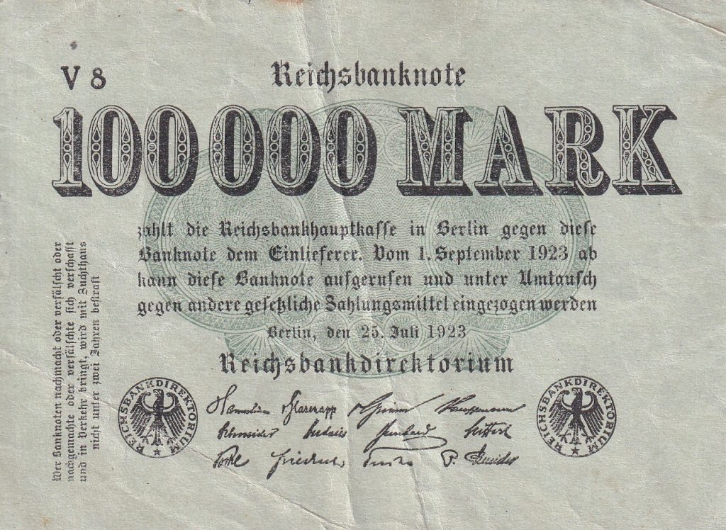 Niemcy, 100 000 Marek, 1923 r.