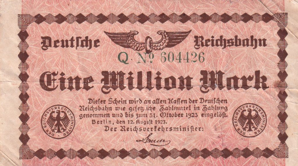 Niemcy, 1 mln Marek, 1923 r.