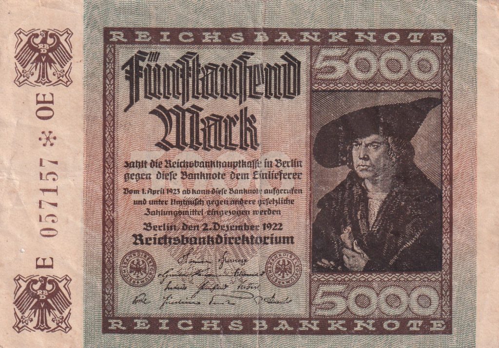 Niemcy, 5000 Marek, 1922 r. 