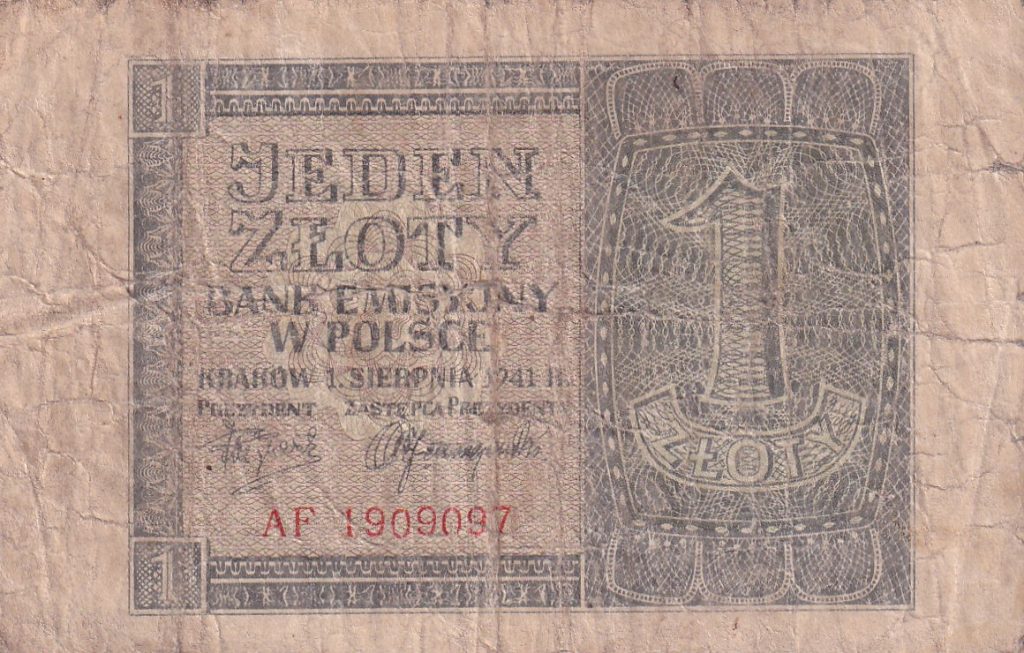 Polska, 1 zł, 1941 r.