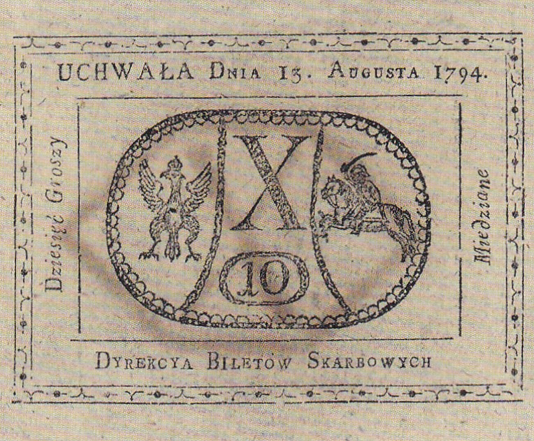 Powstanie Kościuszkowskie - 10 gr, 1794 r.