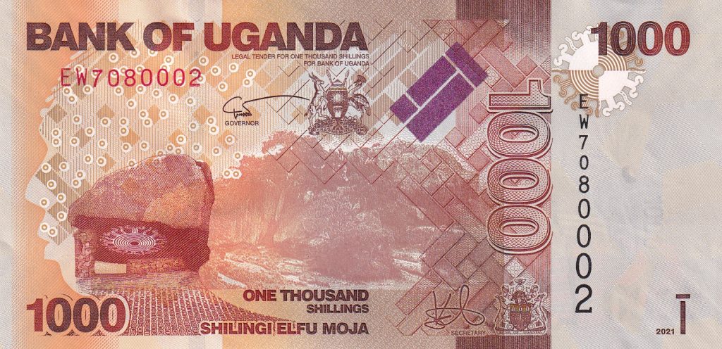 Uganda, 1000 Shillings, 2021 r. UNC