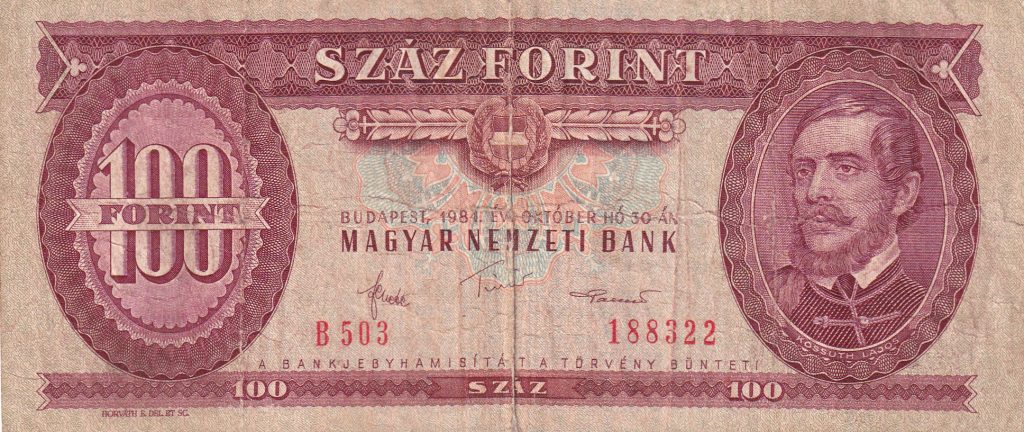 Węgry - 100 Forint, 1984 r.