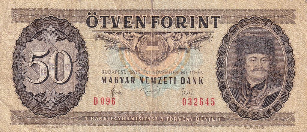 Węgry - 50 Forint, 1983 r.