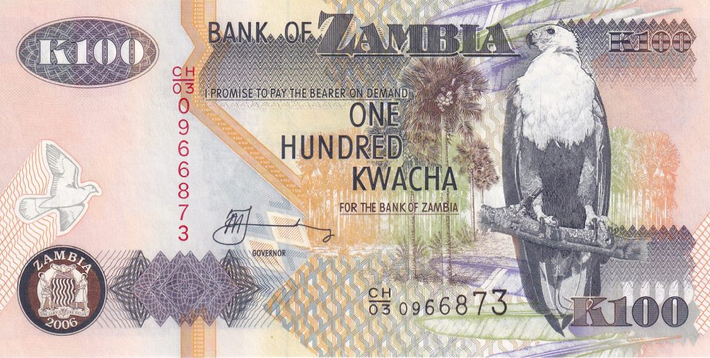 Zambia, 100 Kwacha, UNC