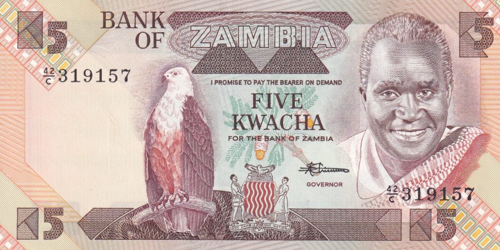 Zambia, 5 Kwacha, UNC