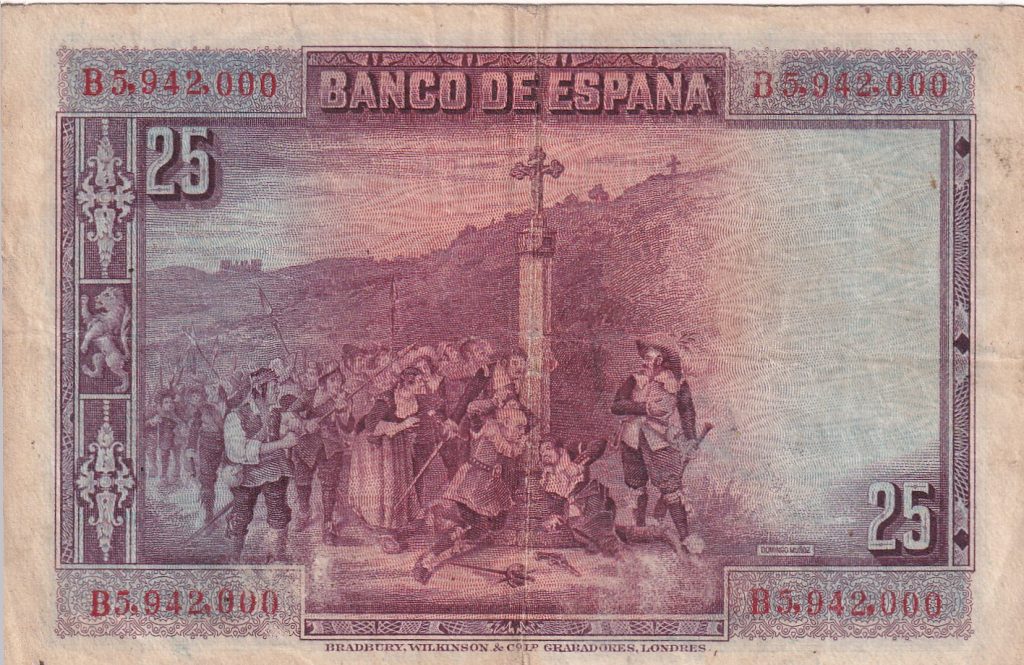 Hiszpania, 25 Pesetas, 1928 r.