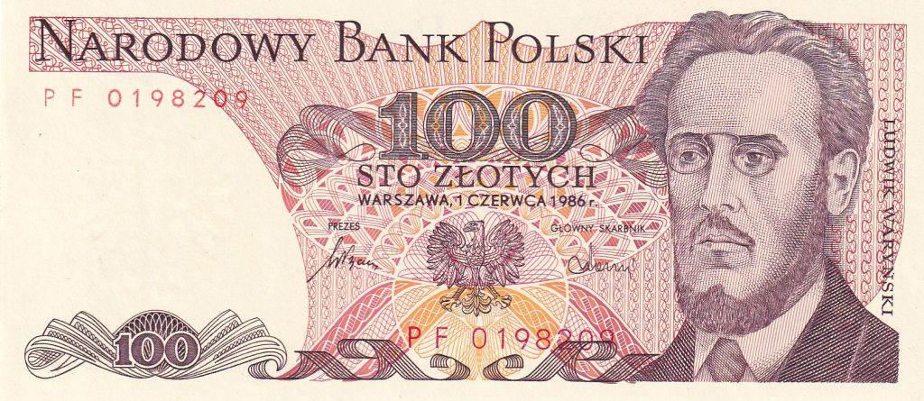 PRL, 100 zł, 1986 r.