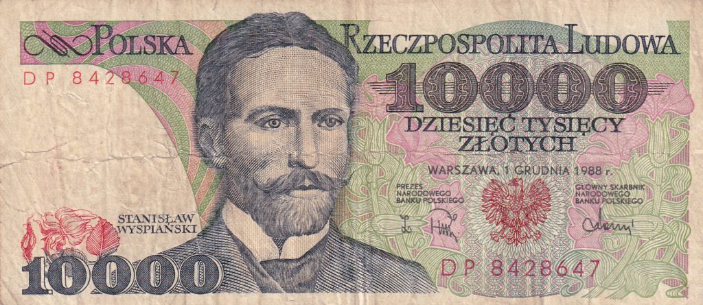 PRL, 10 000 zł, 1989 r.