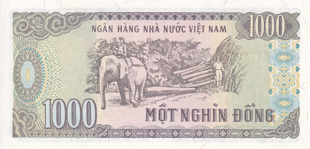 Wietnam, 1000 Đồng, 1988 r.
