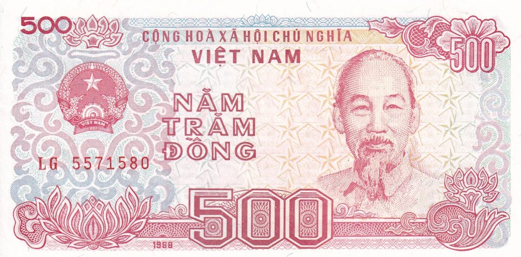 Wietnam, 500 Đồng, 1988 r.