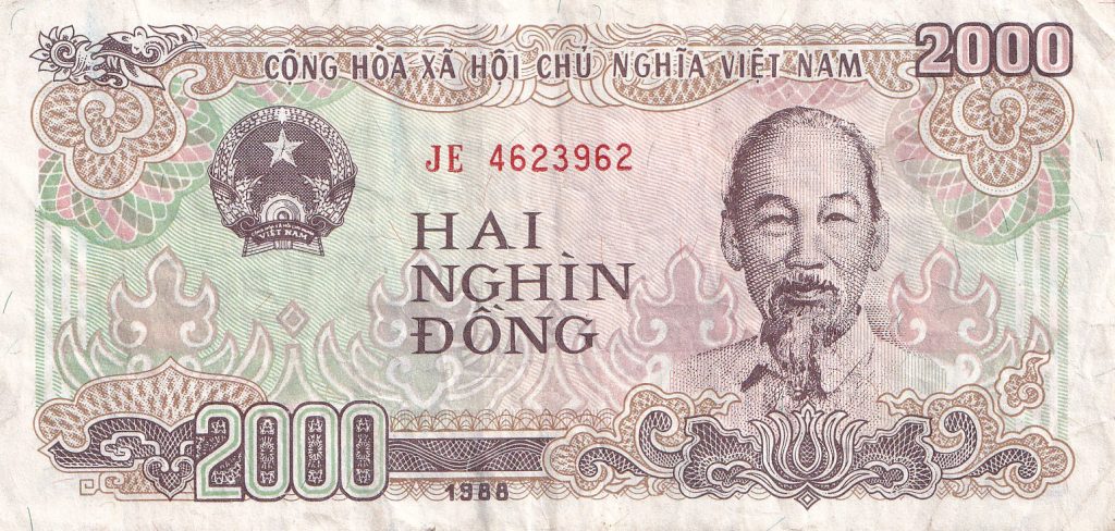 Wietnam, 2 000 Đồng, 1988 r.