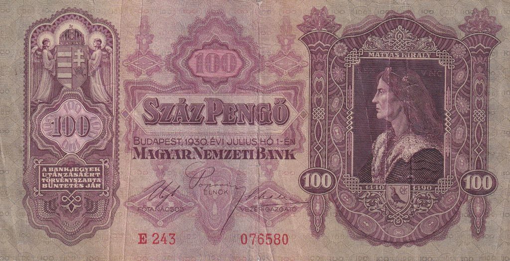 Węgry, 100 Pengo, 1930 r.