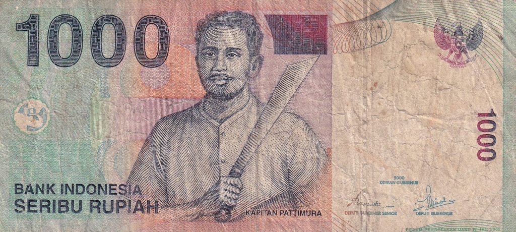 Indonezja, 1 000 Rupiah, 2000 r.