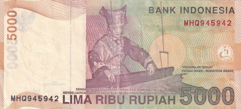 Indonezja, 5000 Rupiah, 2016 r.