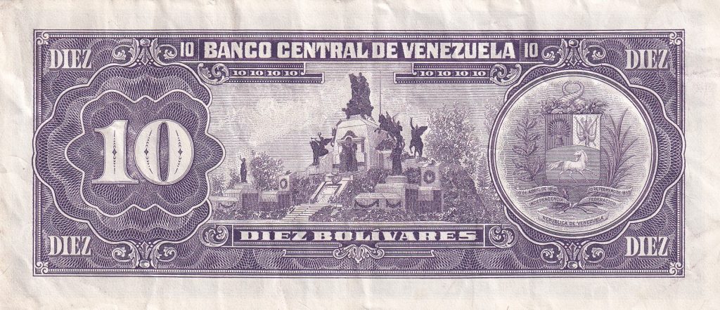 Wenezuela, 10 Bolivares, 1992 r.