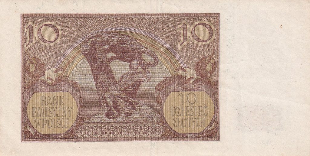 Polska Generalna Gubernia, 10 złotych, 1940 r.