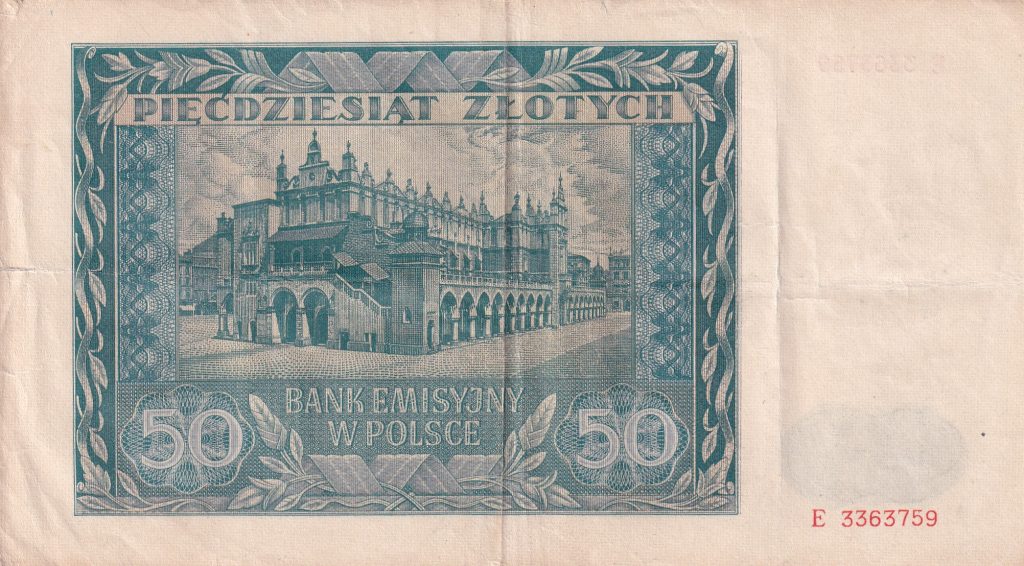 Polska Generalna Gubernia, 50 złotych, 1941 r.